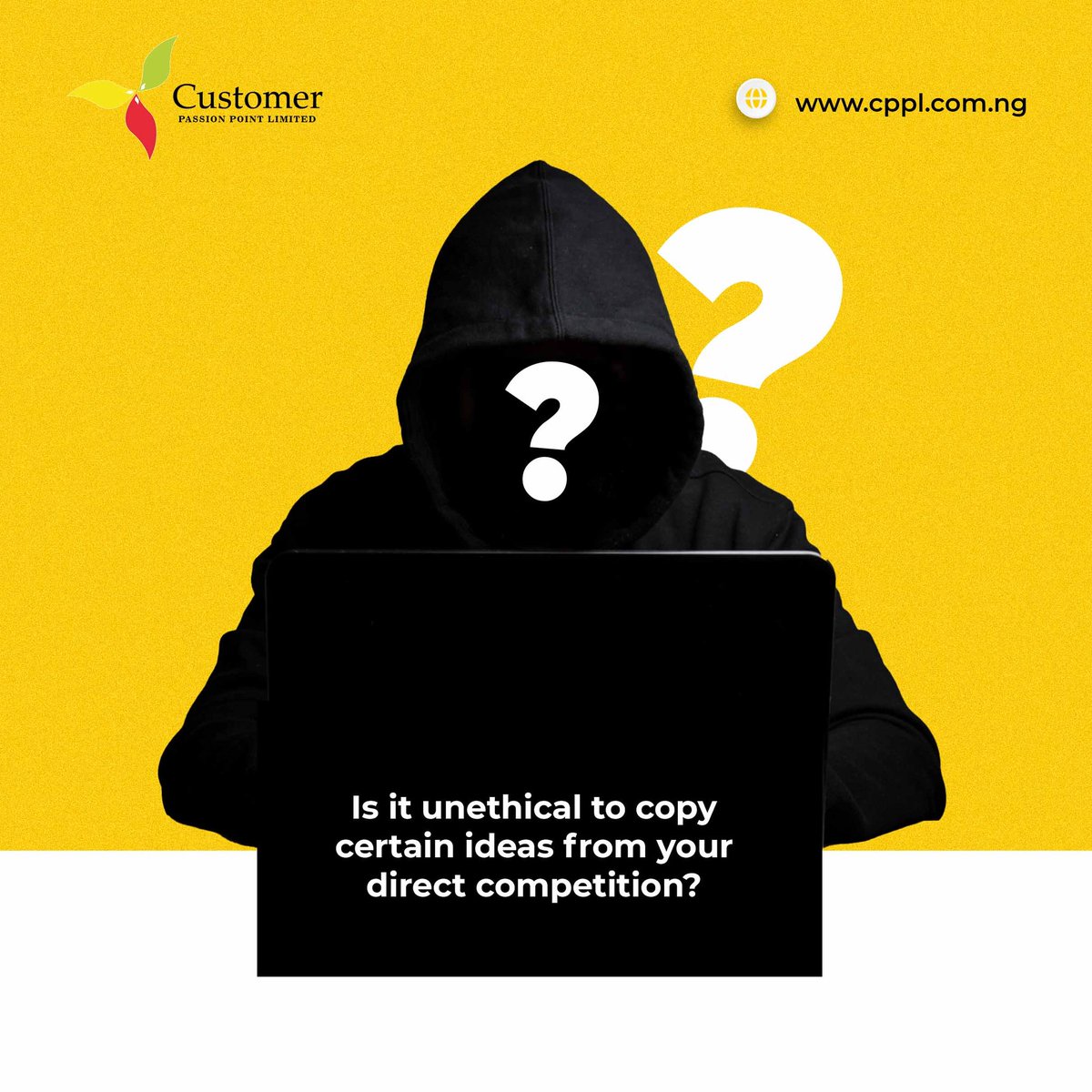 cppltraining's tweet image. This should be an interesting discussion. Let us have your opinions.

#cpplnigeria #cppl #tgif #Friday #funday #weekend #businessethics #advertising #discussion #naijabrand  #naijabusiness #entrepreneur  #naijastartups #nigerianbrand #businesscoach   #entrepreneur #competition