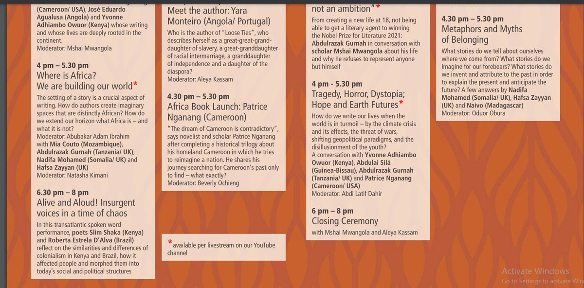 Save the date! The <a href="/MacondoLitFest/">Macondo Literary Festival</a> is happening next week 30 Sept-2 Oct at the Kenya National Theatre in #Nairobi 
<a href="/AdhiamboKE/">Y. A. Owuor</a> <a href="/LSA_UoN/">Literature Students Association (UoN)</a> <a href="/PrestigeNBI/">PrestiGe Books</a> <a href="/NuriaBooks/">Nuria Books</a> <a href="/CultureCentreKE/">Kenya Cultural Centre (Kenya National Theatre)</a>