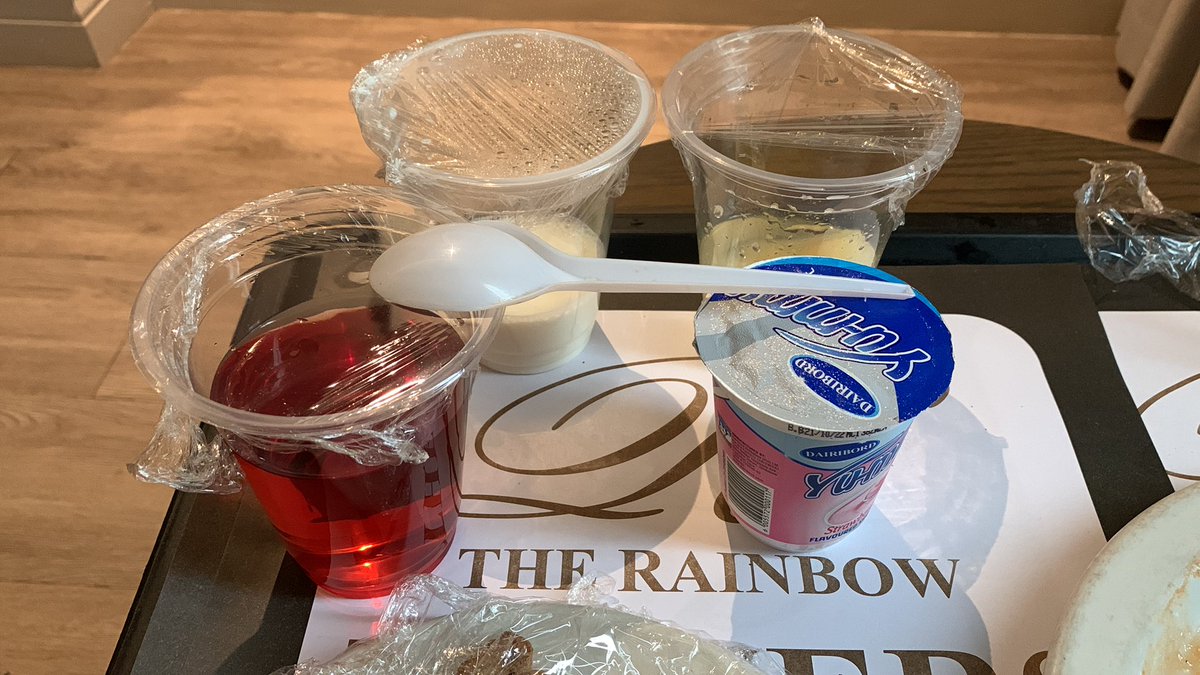 Mis_khosii's tweet photo. Now I know we living in a Covid world. But uhm. Plastic cups in a hotel ? #rainbowtowers  What about the plastic waste? https://t.co/01zEhTjoV9
