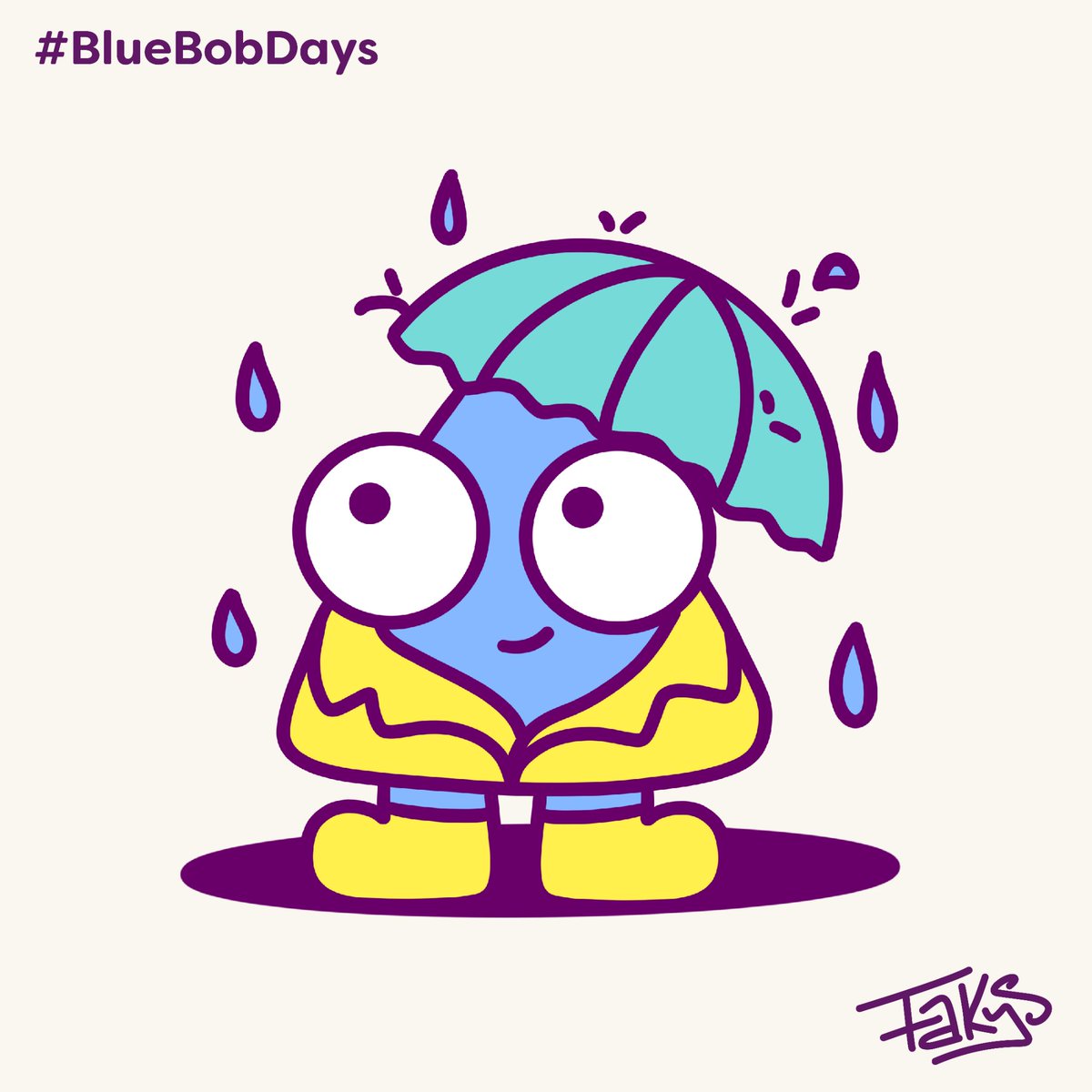 _Fakys_'s tweet photo. A mal tiempo, buena cara 😉☔
#BlueBobDays https://t.co/5rpnzxc95u