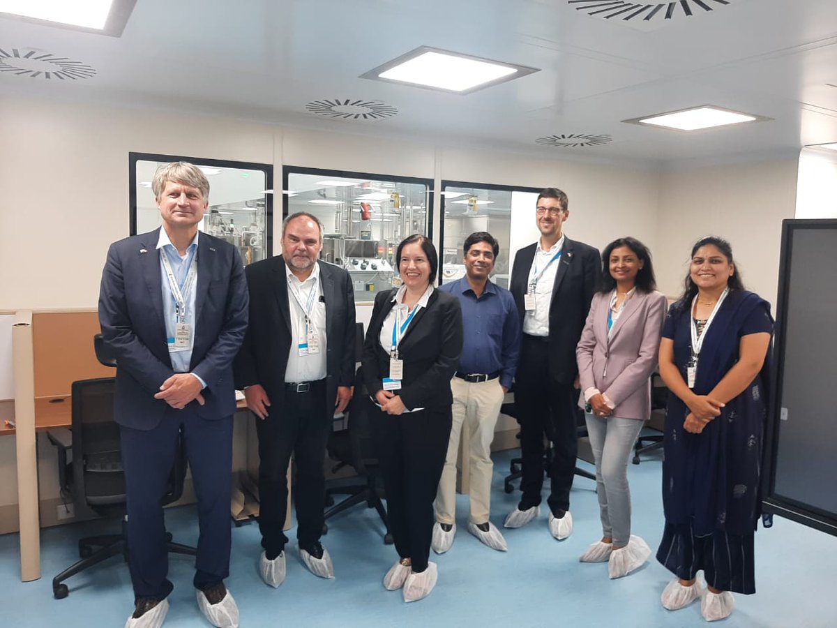 DAADIndia's tweet photo. It was a pleasure accompanying the science delegation from Thuringia, Germany today to the production facility @SerumInstIndia &amp; meet the R&amp;D team. Interesting to know that serum has a long standing #collaborations with Germany.
@WTiefensee @GermanyinMumbai @FH_Erfurt https://t.co/wIFhGJe83Y