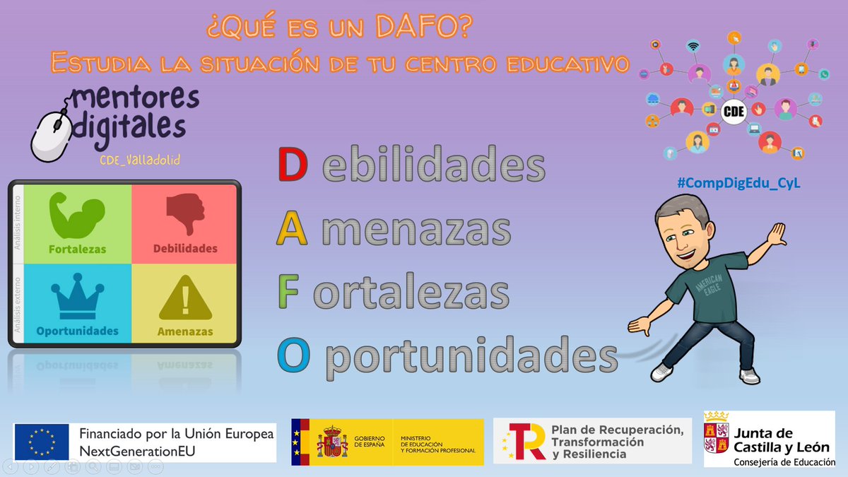 ¿Inmersos en el plan digital de vuestro centro?👩‍💻 ¿Dudas con la herramienta DAFO?

✏️En este vídeo te explicamos cuáles son sus características y te proponemos ejemplos. Así conocerás mejor la situación digital en la que os encontráis. 

➡️youtu.be/g9ypdIU1J8k