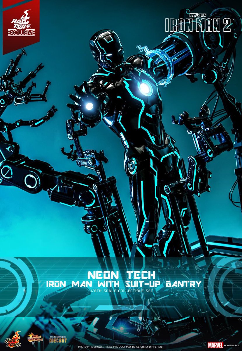 6thscale_KaWu's tweet photo. 【Iron Man 2 - 1/6th scale Neon Tech Iron Man with Suit – Up Gantry Collectible Set】
New announcement!
#IronMan #Marvel #MarvelStudios #HotToysCollectibles #SixthScale #NeonTech https://t.co/NEArWSVmbB