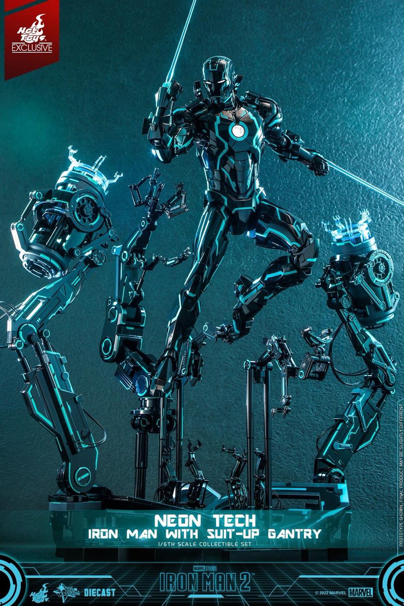 6thscale_KaWu's tweet photo. 【Iron Man 2 - 1/6th scale Neon Tech Iron Man with Suit – Up Gantry Collectible Set】
New announcement!
#IronMan #Marvel #MarvelStudios #HotToysCollectibles #SixthScale #NeonTech https://t.co/NEArWSVmbB