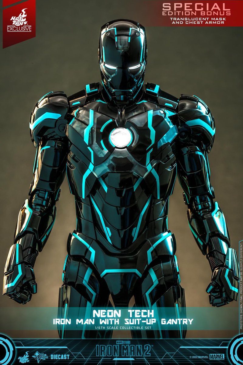 6thscale_KaWu's tweet photo. 【Iron Man 2 - 1/6th scale Neon Tech Iron Man with Suit – Up Gantry Collectible Set】
New announcement!
#IronMan #Marvel #MarvelStudios #HotToysCollectibles #SixthScale #NeonTech https://t.co/NEArWSVmbB