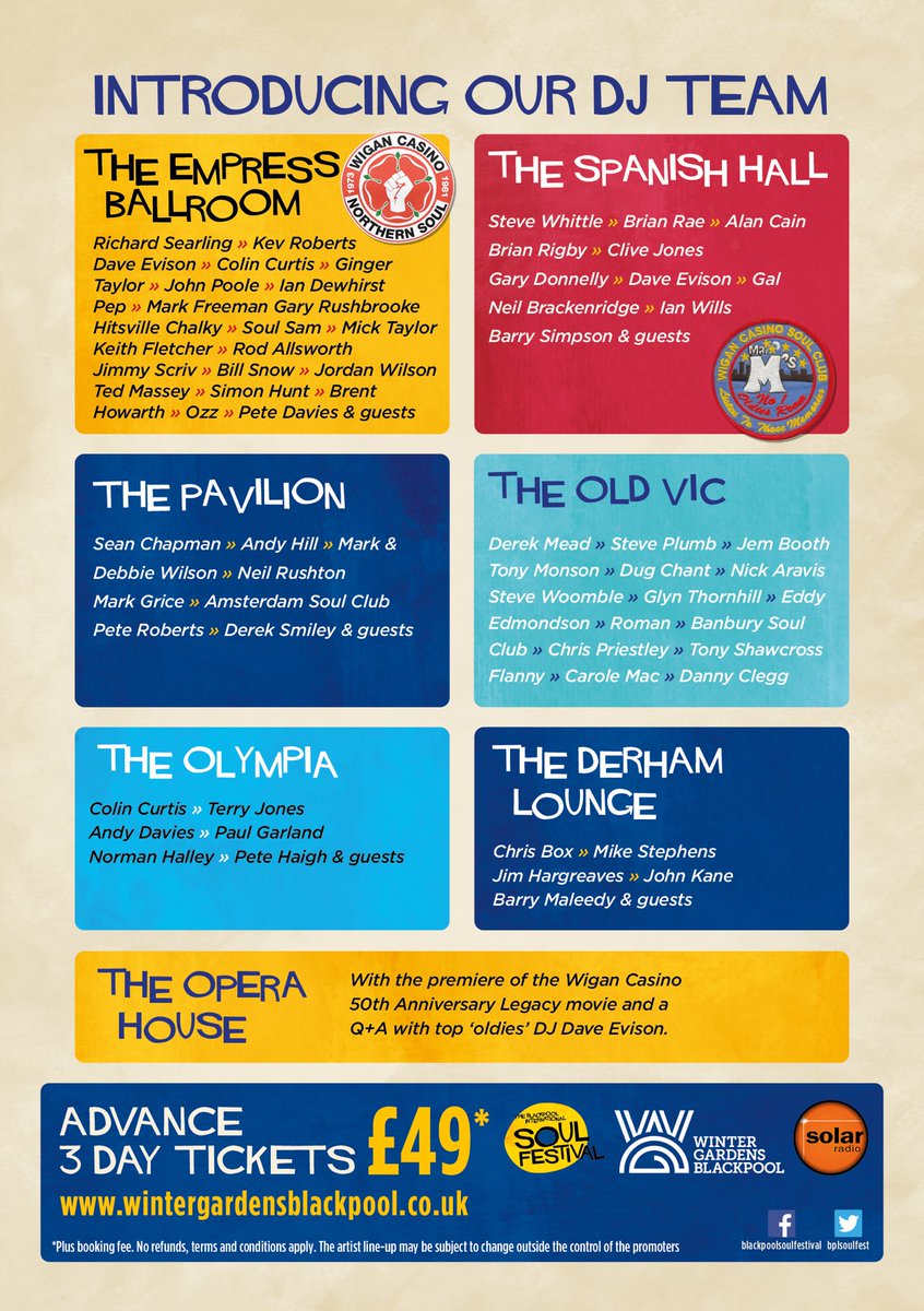 A huge &amp; happy 49th birthday to to world-famous Wigan Casino Northern Soul All-Nighter! Born this day in 1973. As you can see, we are already well advanced with planning for the big 5-0 next September! We are holding this massive reunion Weekender ⁦<a href="/WGBpl/">Winter Gardens BPL</a>⁩ Details here 👇