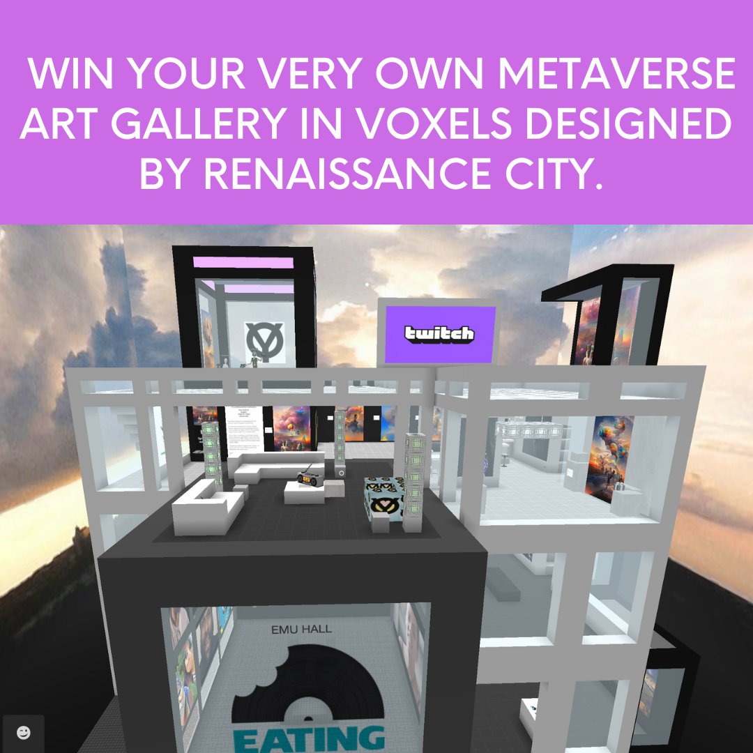 NewDayTMRW's tweet photo. We have received some awesome entries to win the Voxel metaverse gallery prize draw from Renaissance City which we announced at our New Day Tomorrow Metaverse Experience launch. We will make our final decision tonight and let the lucky winner know by email!! https://t.co/YWmu8eq5GP