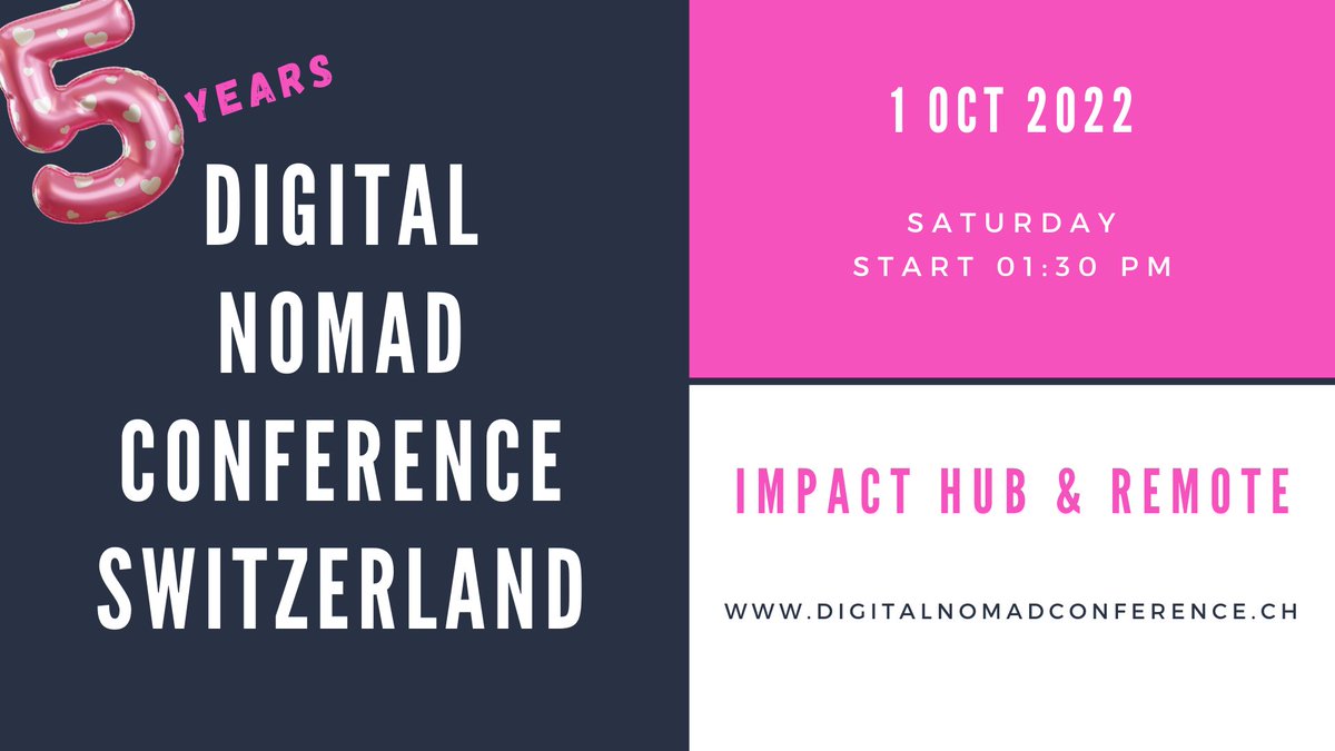 bitcoinschweiz's tweet photo. Digital Nomads Conference 2022 | OCT 1, Bern
https://t.co/vCCRXvr018 #dnch #coworking @markuscerenak @myMONK_de #coworking #coliving https://t.co/0MJqZxtoSF
