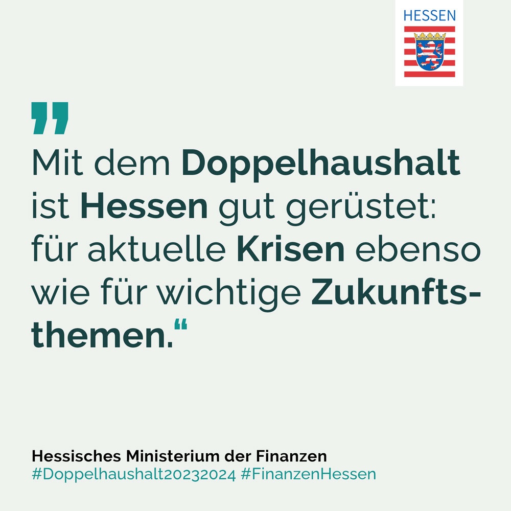 FinanzenHessen's tweet photo. Heute stellten MP #Rhein, FM #Boddenberg & WMr #AlWazir den Doppelhaushalt 2023/24 für #Hessen vor. Neben Investitionen in #Klimaschutz, #Bildung & #Sicherheit haben wir auch die aktuellen Krisen im Blick, um gezielt Hessinnen & Hessen helfen zu können.👉 https://t.co/aCZDyCeINl https://t.co/rj5Zvdb9iO