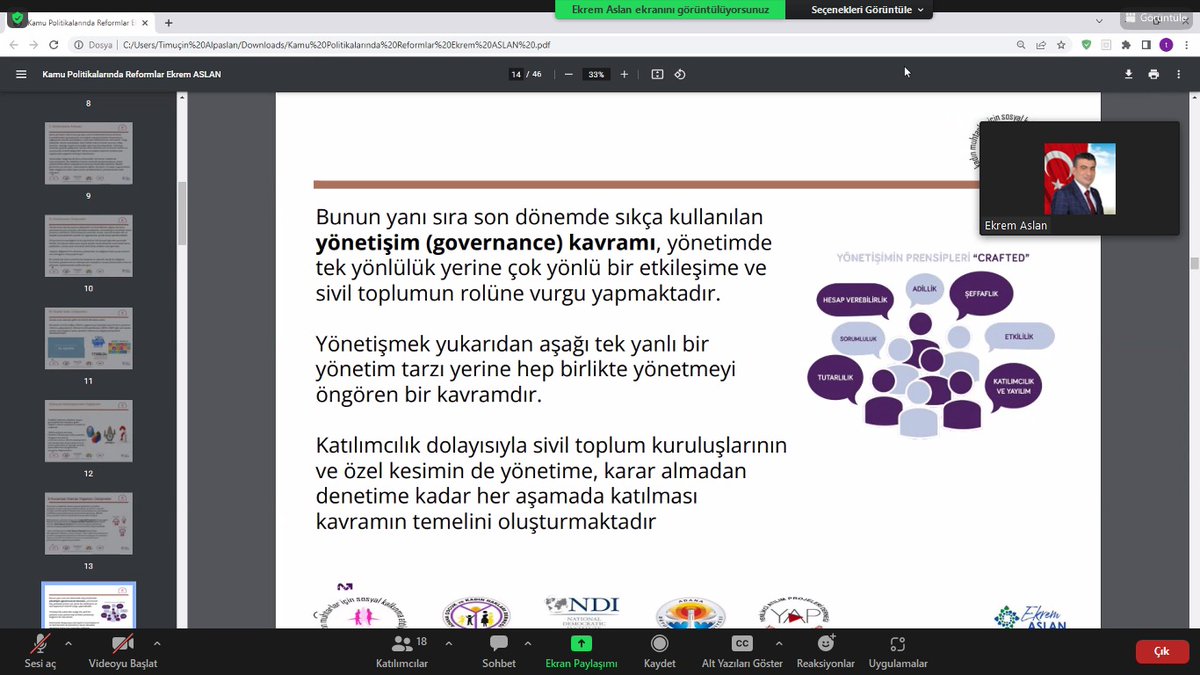 Kadın Muhtarlar İçin Sosyal Kalkınma Programı kapsamında, 8 modül olarak planlanan online #iyiyönetişim programının 2. Modülü 22.09.2022 tarihinde zoom platformu üzerinden gerçekleştirildi. 
#kamuskaprojesi #yönetimdekadın #temsiliyettekadın #ackhd #adanabld #yapdernegi