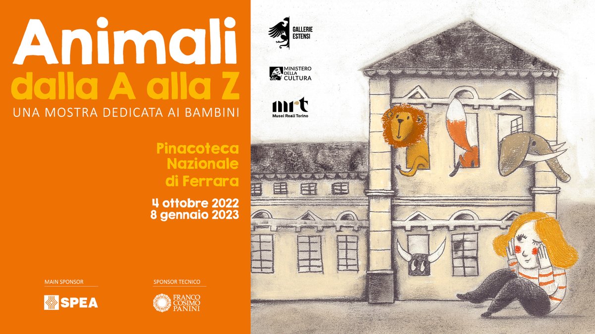 Gallerie Estensi (@gaestensi) on Twitter photo Animali dalla A alla Z è la mostra che inaugura il 4 ottobre alla Pinacoteca Nazionale di #Ferrara: 40 opere provenienti soprattutto dalla collezione dei <a href="/MuseiRealiTo/">Musei Reali Torino</a> un alfabeto artistico e naturale per giocare con la famiglia! Non vediamo l'ora🐯🐰🦓🦜👉gallerie-estensi.beniculturali.it/events/animali… Animali dalla A alla Z è la mostra che inaugura il 4 ottobre alla Pinacoteca Nazionale di #Ferrara: 40 opere provenienti soprattutto dalla collezione dei <a href="/MuseiRealiTo/">Musei Reali Torino</a> un alfabeto artistico e naturale per giocare con la famiglia! Non vediamo l'ora🐯🐰🦓🦜👉gallerie-estensi.beniculturali.it/events/animali…
