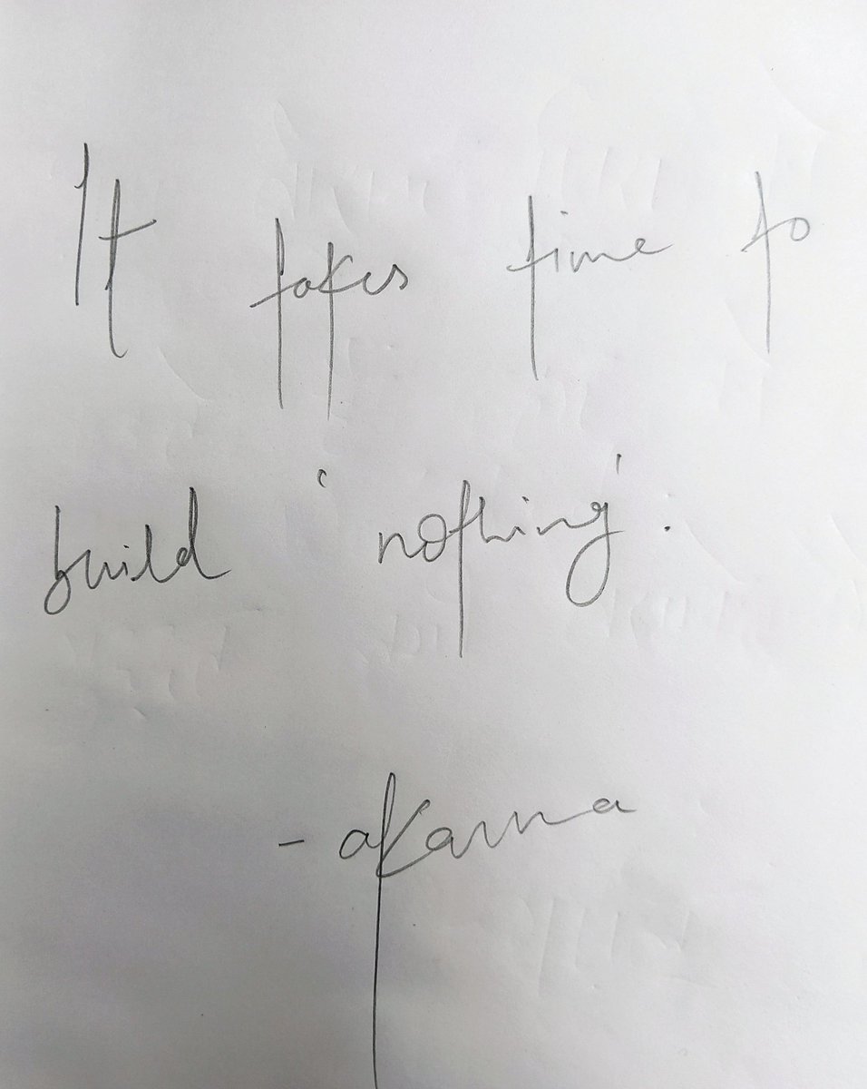 Akarmaquotes's tweet photo. It takes time to build 'nothing' #poetry #lifequotes #karma #akarmaquotes #akarma #WritingCommunity https://t.co/Ni4iJbMdS8