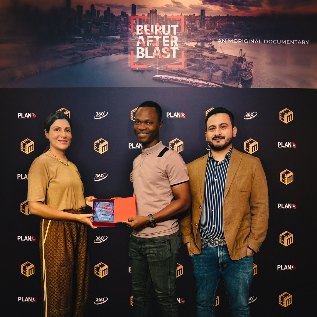 myco_io's tweet photo. Our esteemed Chairperson Dr. Lamees and our Founder and managing partner @umairmasoom awarded @so_okato Hafsah and Hamza for their outstanding contribution during the premiere of the latest #MOriginal Beirut After The Blast, congratulations! https://t.co/dTfn8u5v2h