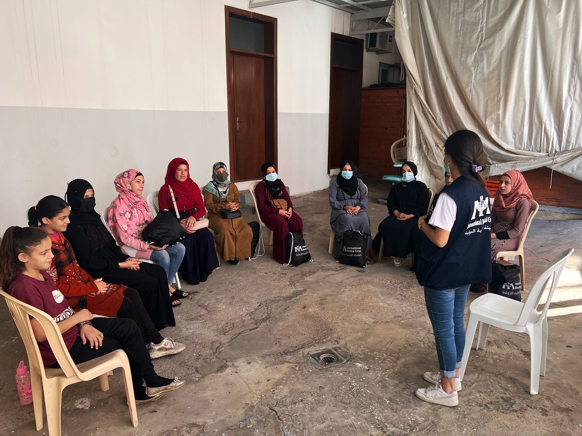 OCHALebanon's tweet photo. In Achrafieh visiting @IMC_Lebanon project funded by the Lebanon Humanitarian Fund, that is raising awareness of Gender Based-Violence prevention and response services to migrant women and girls in addition to Lebanese and Syrian refugees, both in Akkar and Beirut. https://t.co/okjXb9Nooe