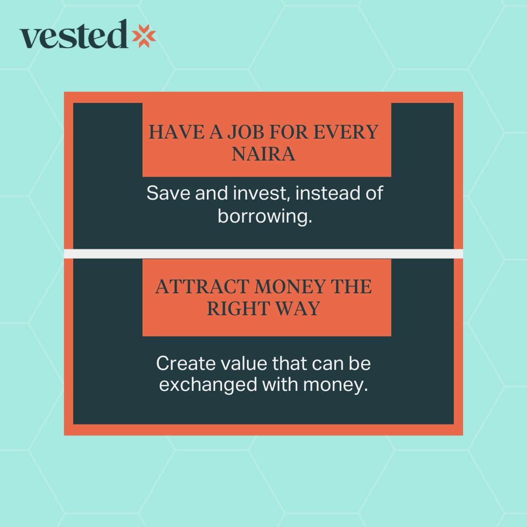 Vestedng's tweet photo. Money is a powerful force that controls different aspects of our lives.
By understanding it, you can ensure it works to your advantage.
Click the link in our bio to access a plethora of resources for financial well-being.
#vestedng #moneyprinciples #moneyhabits #wealthbuilding https://t.co/keQKdf1ZOz