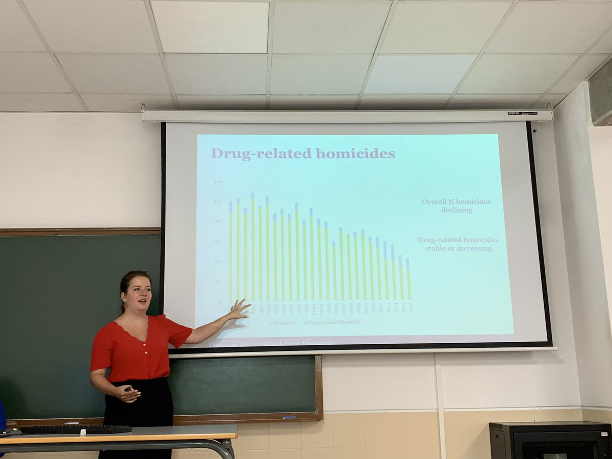 NDuquet's tweet photo. Interesting presentation by @KKrusselmann on drugs and gun violence in the Netherlands at #EUROCRIM2022!
Want to know more? Recent research from #ProjectTARGET indicates firearms trafficking is fueling criminal gun violence across Europe 👉 https://t.co/XrsHF0aij8 https://t.co/cpIqtaiPhy