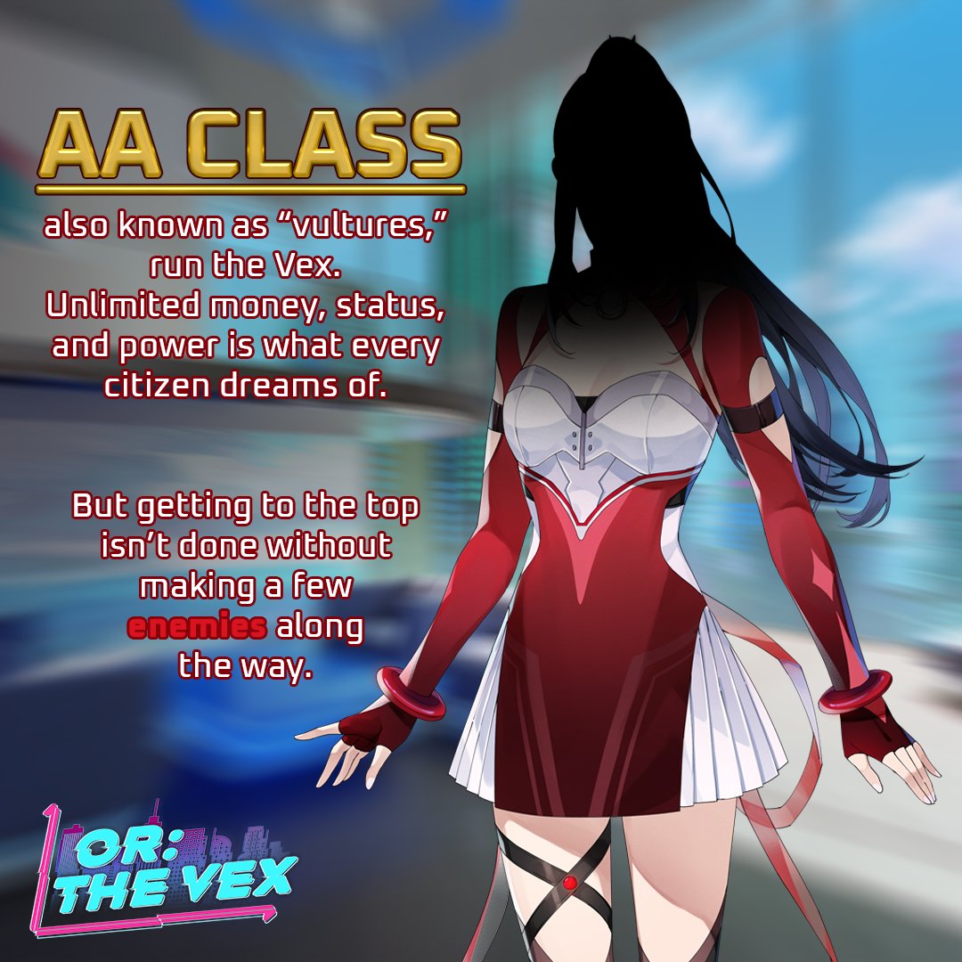Big bucks with an even bigger attitude, our MC isn't someone to cross #ORTheVex

The fate of the Vex lies in her hands...

Will she remain a bystander in the face of corruption?
Or will she be the catalyst for change?

#otome #visualnovel #vndev #indiedev #cyberpunk