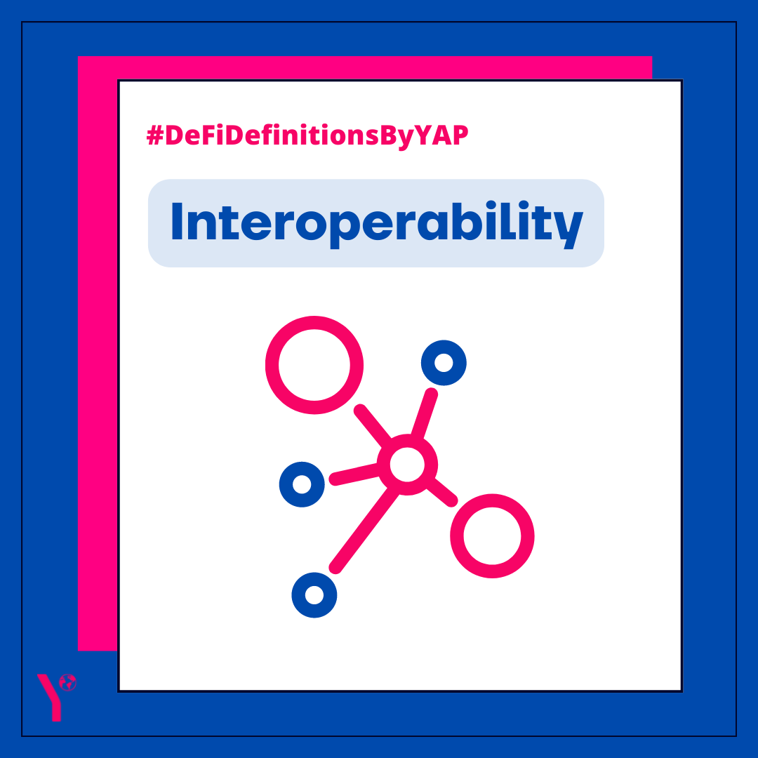 YAPGlobalTeam's tweet photo. What is Interoperability and why is it important in crypto?
In this weekโs #DeFiDefinitionsByYAP ๐, @EwanBrewster explains what Interoperability is in the 36th edition of our weekly newsletter, The Context ๐
Read the full newsletter here: https://t.co/XJr3hP2I6L https://t.co/4ZPae8jwU1