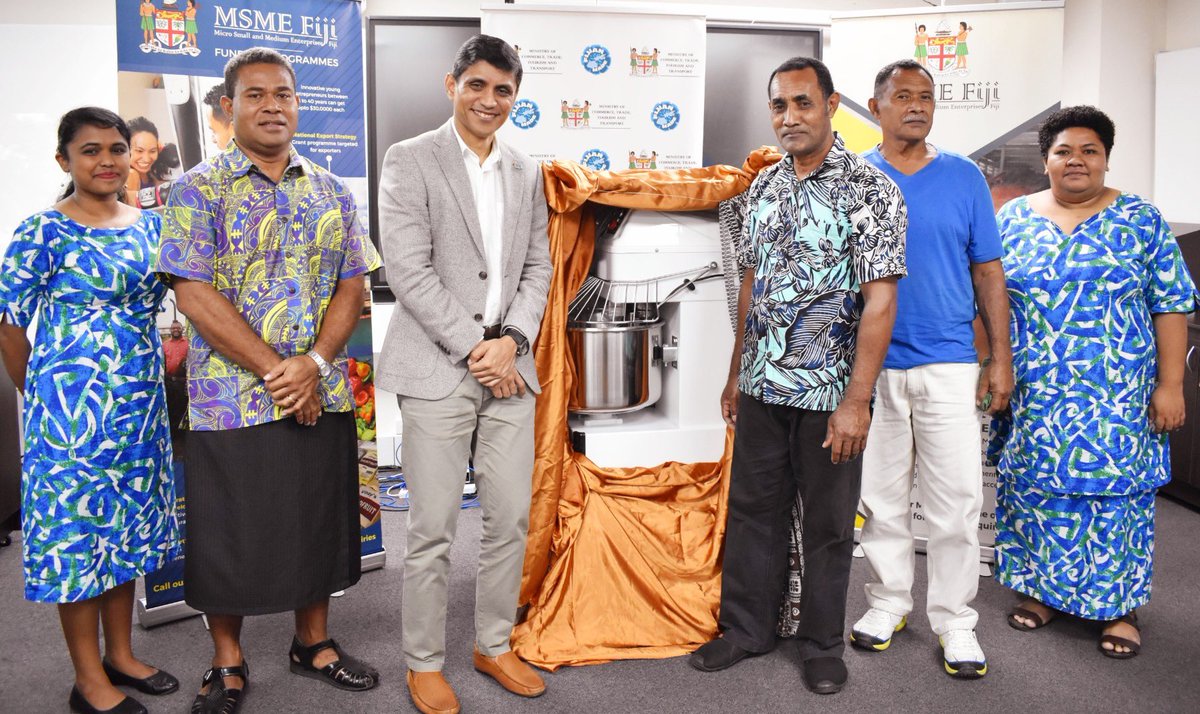 axeshane's tweet photo. MSMEs play a key role in our recovery. I had the pleasure of meeting Mr. Joseva Tagica, of Natumua Village, Kadavu. His operated a canteen for more than 15 years in Kadavu and lately diversified into bakery. We’re glad to play a part in his journey by providing a commercial mixer https://t.co/OFdhupZhfp