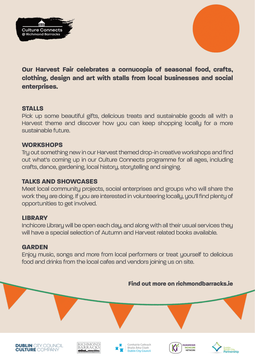 RichBarracks's tweet photo. Our Harvest Fair this weekend is:

✅ Free to attend
🧑‍🦽 Accessible
👶 Buggy and child friendly
🐶 Dog friendly 
♻️ Focuses on sustainability
🎨 Features local makers
📢 Highlights community groups
☕ Great food and drink options
🏠 Benefits the local area

https://t.co/nU30ROzlBO https://t.co/NCgyDhNKqw