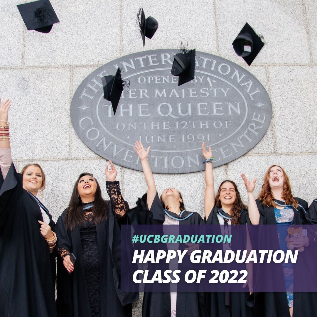 Happy Graduation, Class of 2022! 👩‍🎓 

Capture a picture in our photo booth or with our photo robot!

Use #BostinAtUCB or #UCBGraduation and we will share your photos to our social wall! 

For those who can't make it, they can watch the live stream here ➡️orlo.uk/Te05H