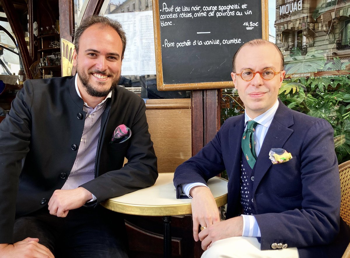 Belle rencontre avec l’ #auteur #MassimilianoMocchiaDiCoggiola à #paris ! #livre #dandy #ecrivain