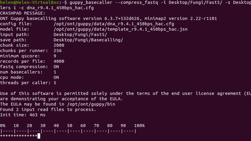 H_gavillet's tweet image. The continuing adventures of Helen doing fancy things on her pc! This week: getting Guppy to analyse my files. Shout out to the guys who @writethedocs, I couldn't have done it without you. Do you think I can get an honorary degree in this? #bioinformatics #codingfordummies