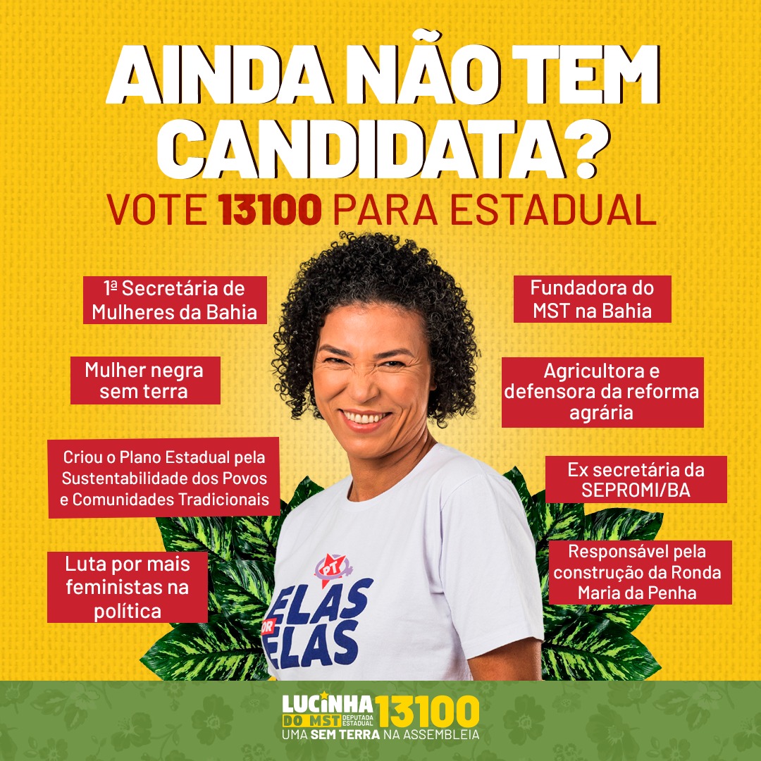 lucinhadomst's tweet photo. O Datafolha mostrou que 70% das pessoas ainda ñ decidiram o voto p/ deputado. Vamos divulgar o 1️⃣3️⃣1️⃣0️⃣0️⃣ nessa reta final p/ quem ñ conhecem Lucinha e q ñ escolheram ainda a sua candidata!

📢 Mostre nossa candidatura aos amigos e familiares e nos ajude a chegar a mais pessoas! https://t.co/hzo1wOOv8s