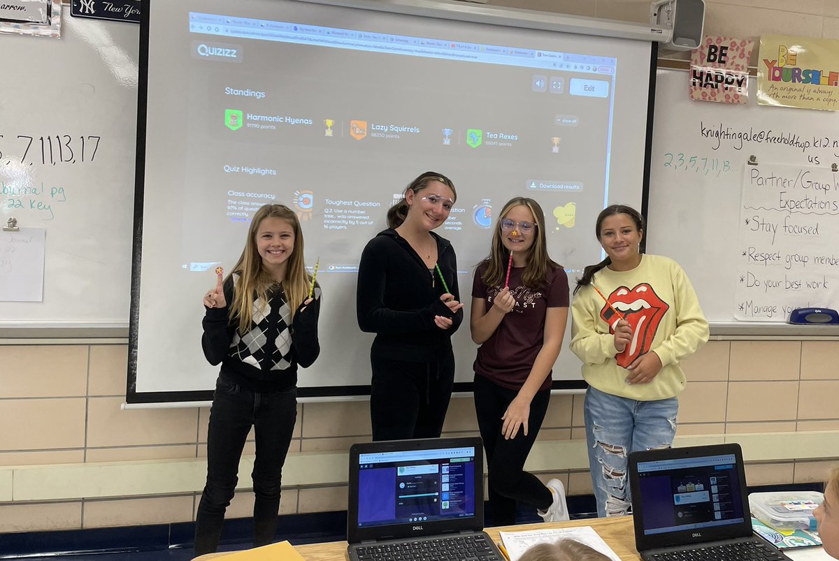 teachmathMsN's tweet image. Prime Factorization Championship! The 6th graders are loving stations, team quizizz games and prizes! Upside-down division experts now! The winners received math pencils and smelly stickers today! Way to go! Bragging rights!  @CTB_TSmith @CTBarkalow  @CTB_Rosen