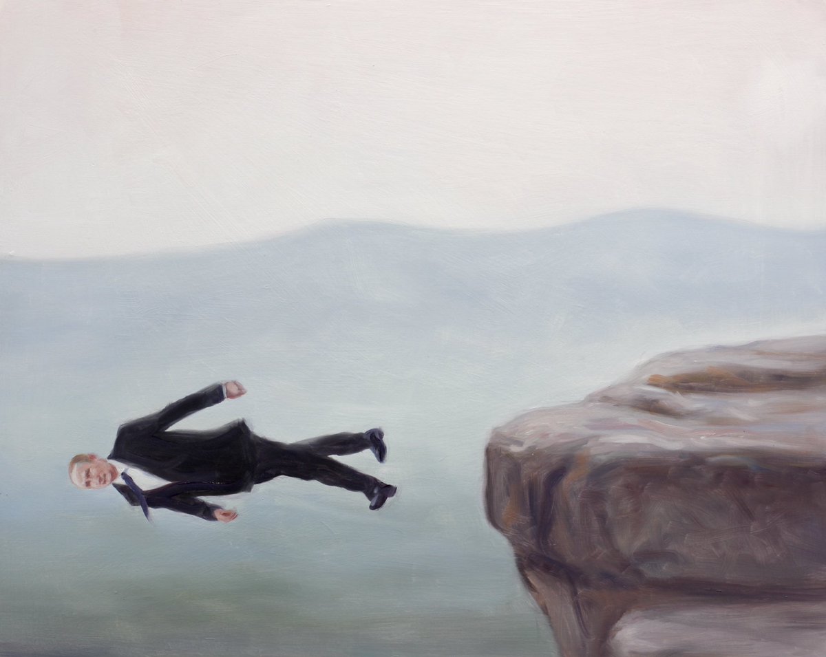 ” Next Step ”, 2022, oil on board, 40 x 50 cm. #ukraine #ukraina #slavaukraini #warcriminal #war #nextstep #highplaces #art #oilpainting #contemporaryart  #kajstenvall