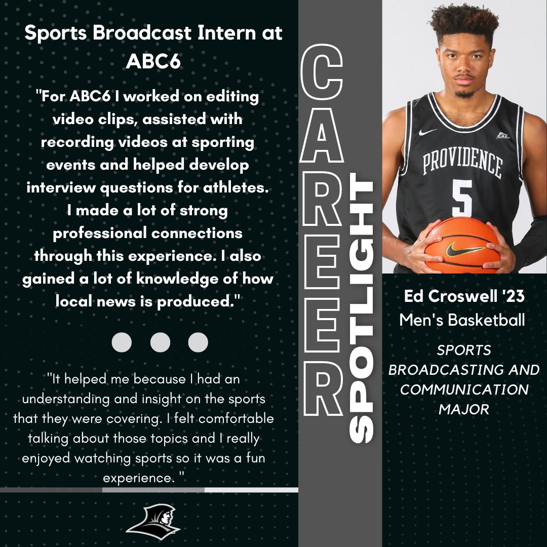 Throughout the year, we will be featuring our amazing student-athletes and the experiential learning opportunities they took part in this summer. Today's Friar Friday spotlight is @ed_croswell13 from @PCFriarsmbb #gofriars