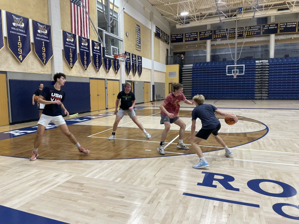 Took in a workout at Marist to start the morning, the War Eagles are coming off of a 21-win season in which they reached the 4A Final 4. They return some important pieces from last year’s group and have others that are expected to step up. Hampden Sydney was also here to watch.