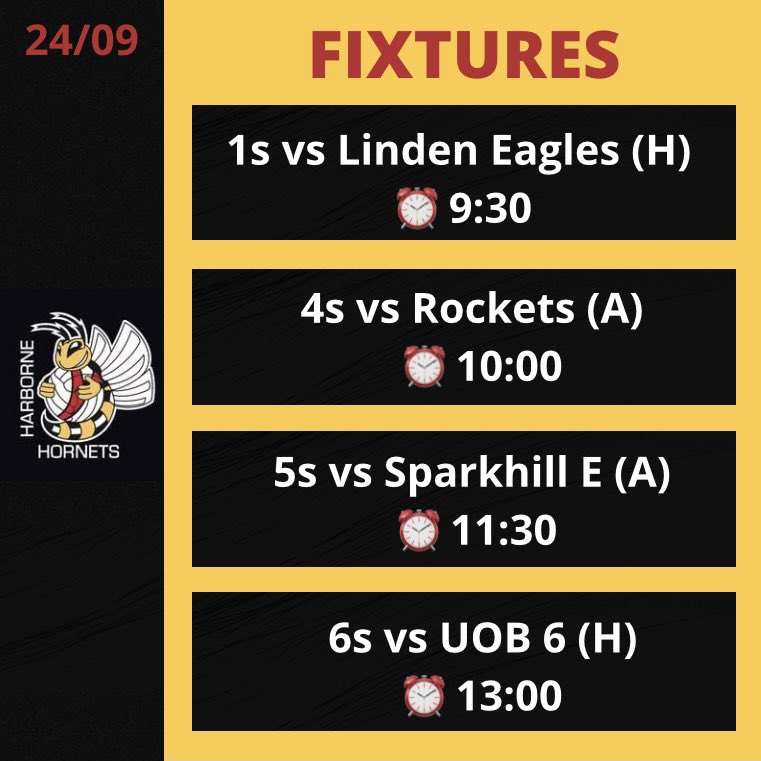 We’re back and ready for the 22/23 season! Good luck to our 4 teams out tomorrow 💪🐝 #netball #netballfamily