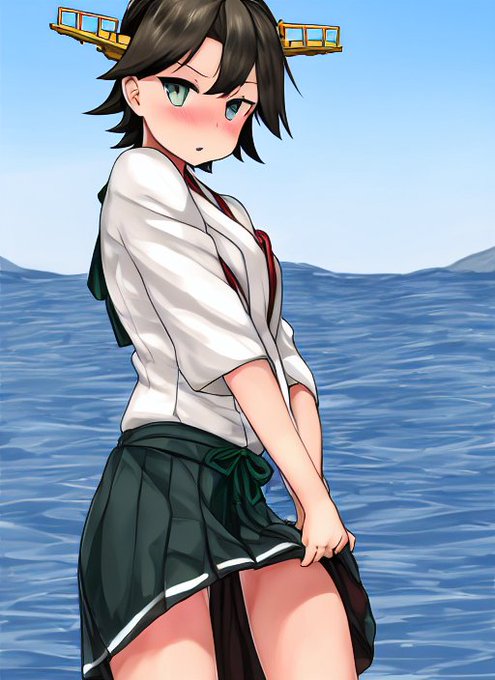 比叡に悔しそうな顔でおパンツ見せてもらいたい! 