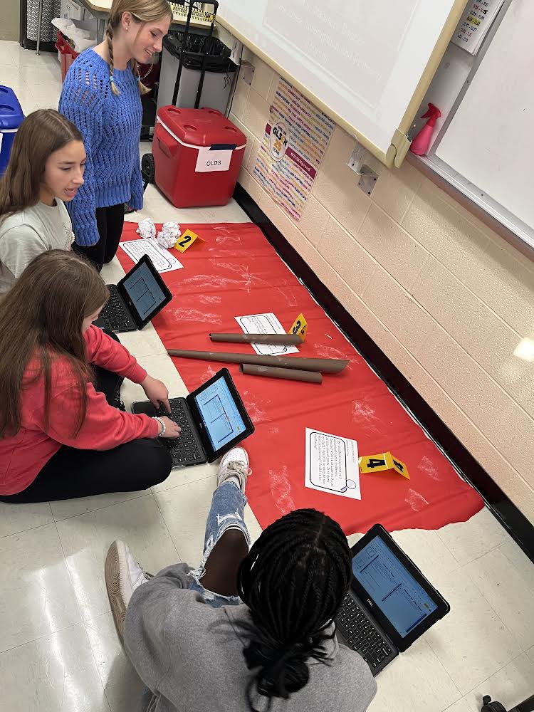Ms. Baffi’s social studies class is conducting a Boston Massacre CSI lab today. Making history fun! #EPIC #Create <a href="/Kings_Schools/">Kings Local Schools</a> Photo cred <a href="/tntnitroelite/">Amy Moore</a>