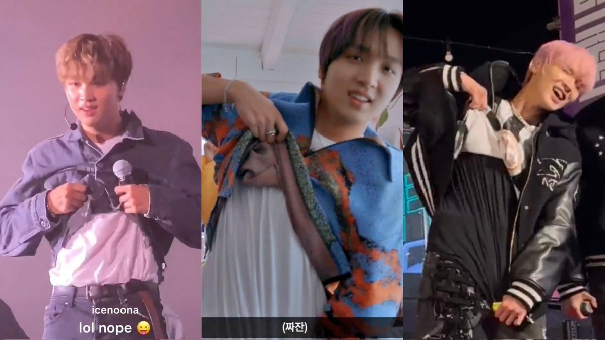 ihaecyou's tweet photo. the never ending saga of haechan showing his abs https://t.co/rK6ymchHpg