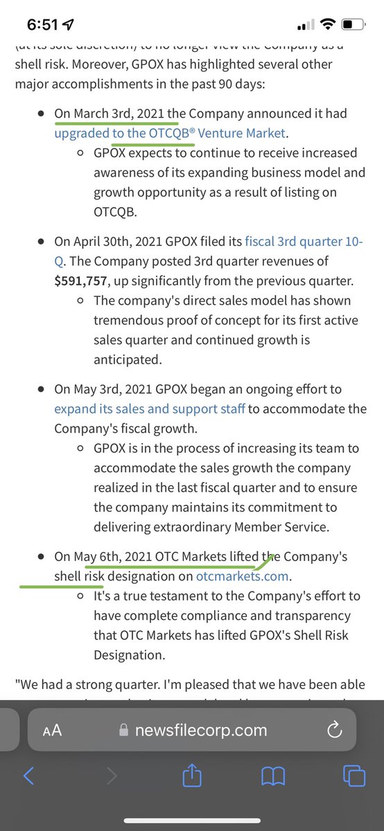 adam_tuffy1's tweet photo. $TGGI so they have updated the business description✅ 10-12 approved✅, they mention otcqb✅ and we know it’s possible to go otcqb before the Shell Risk is removed✅ you do you, I enjoy watching this ticker keep growing the list of accomplishments. 😎🔥⏱ https://t.co/6f24rtn7Np
