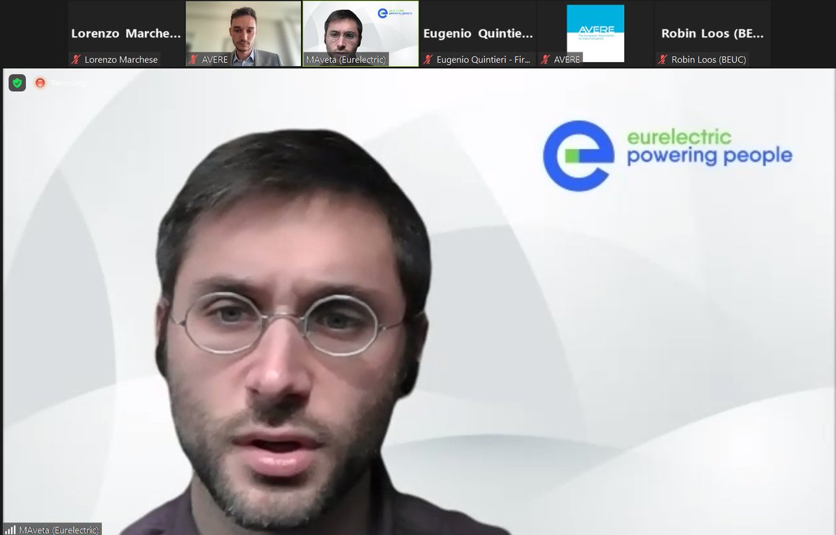 AVERE_EU's tweet photo. By having charging points distributed in a granular manner, the #RightToPlug will be an undeniable reality, and that's what #EPBD can achieve, argues @MichelangeloAve, Advisor, #Electromobility & Energy Efficiency at @Eurelectric, at our webinar. #STEAMEvents https://t.co/nlZeWBvc0d