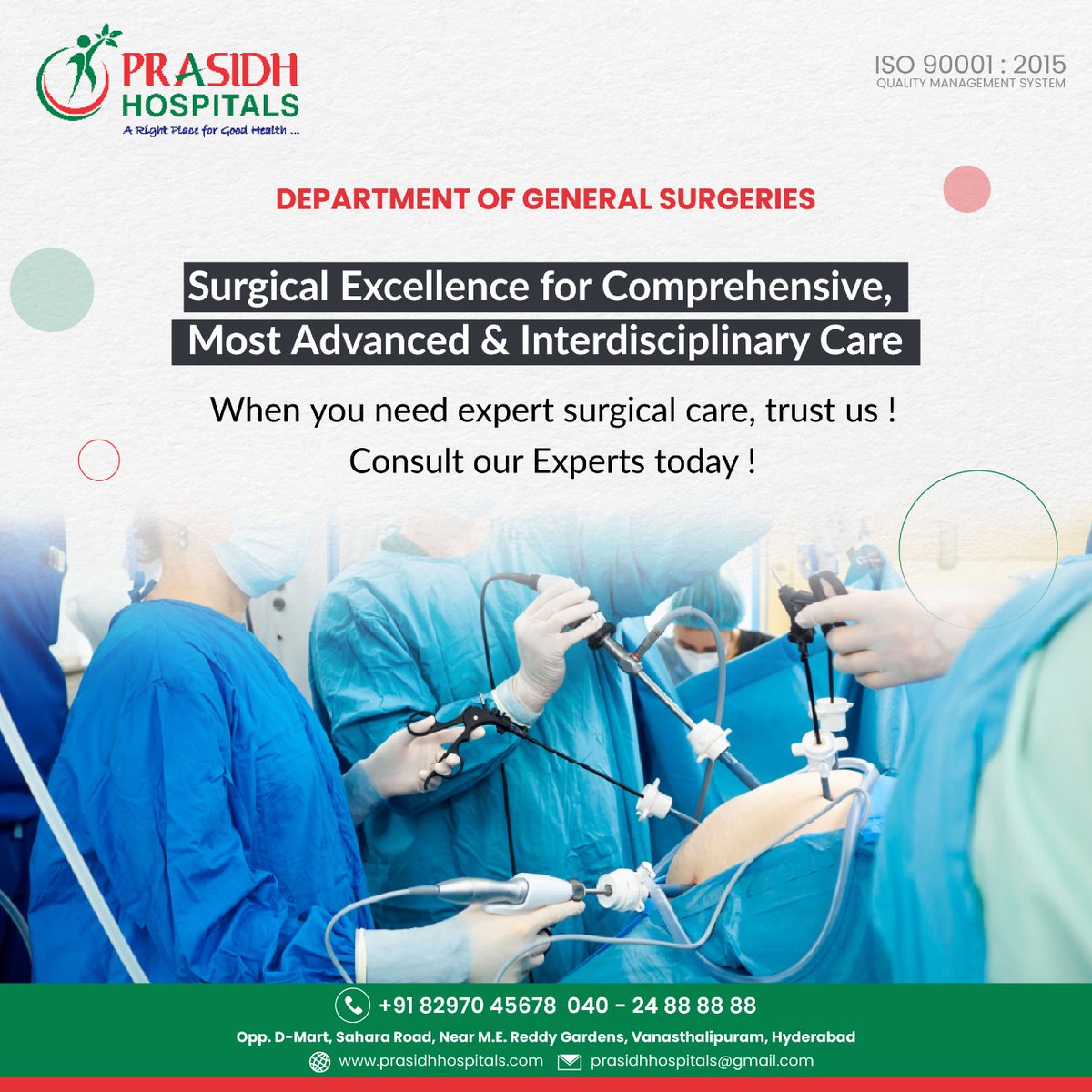 prasidhhospital's tweet photo. Prasidh Hospital's #surgical excellence is showcased in comprehensive, advanced, and interdisciplinary care. This excellence is built by the success of garnering people's trust. Ask for an expert opinion by scheduling an appointment with one of our surgeons.
#Generalsurgeries https://t.co/rxx5Kz6yFt
