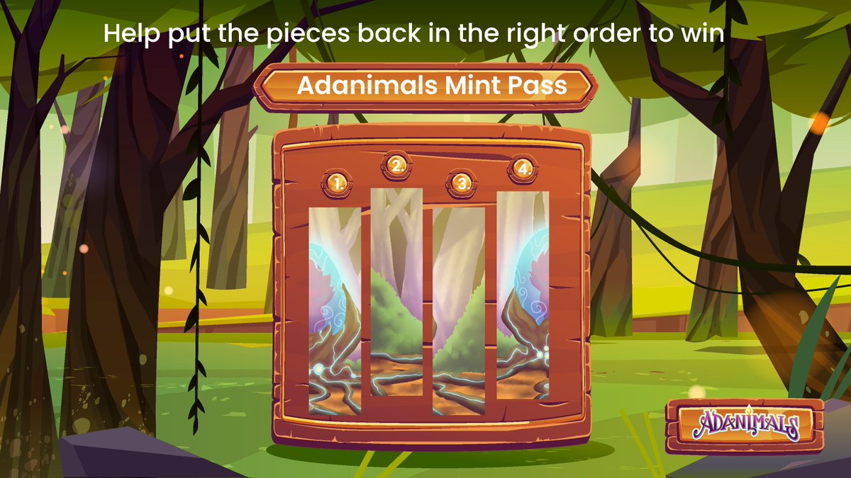 LovelaceWorld's tweet photo. Adanimals are kind and generous🥰
They’re ready for another Mint Pass Giveaway🦁

Are you ready to solve the puzzle🧩
➡️Comment correct answer + Follow + RT 
🍀20 winners
🎁1 Adanimals NFT mint pass (early access to free mint)

⌛️Winners announced in 72 hrs https://t.co/Fb9T4vv7dN