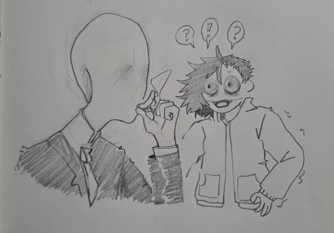 Jeff the killer and Slenderman 