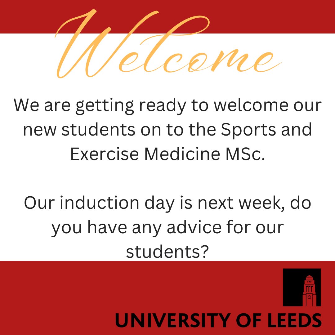 LeedsMsc's tweet photo. We’re so excited for our new students to start with us next week. https://t.co/tISCJwpMmy