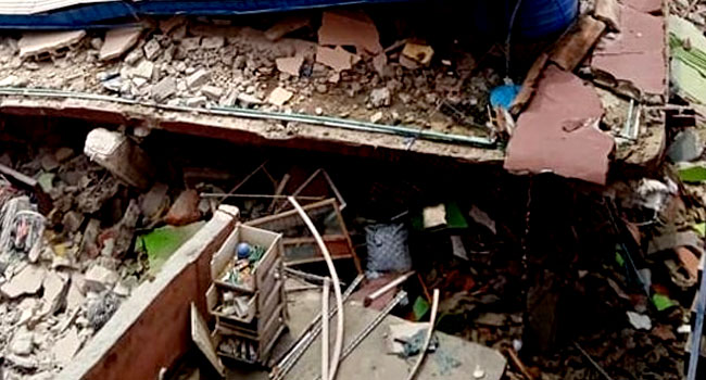 channelstv's tweet photo. PHOTOS: Another Building Collapses In Lagos

https://t.co/pBDHBPNDor https://t.co/HRgcT4j0r2