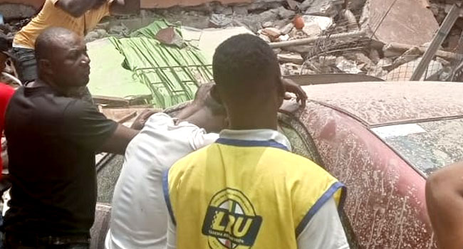 channelstv's tweet photo. PHOTOS: Another Building Collapses In Lagos

https://t.co/pBDHBPNDor https://t.co/HRgcT4j0r2