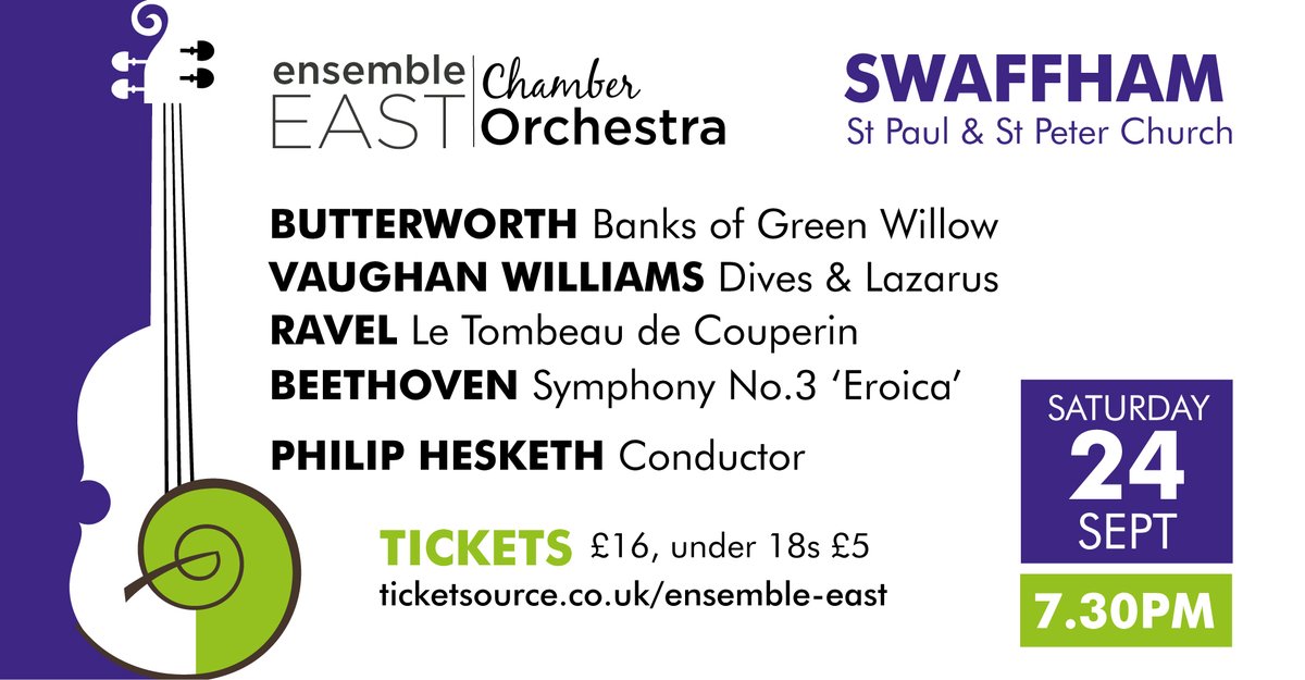 We are back in Swaffham tomorrow with a fabulous concert, come and make an evening of it. <a href="/visitnorfolk/">Visit Norfolk</a> <a href="/atnorfolk/">All Things Norfolk</a> @in_Norfolk #concert #swaffham