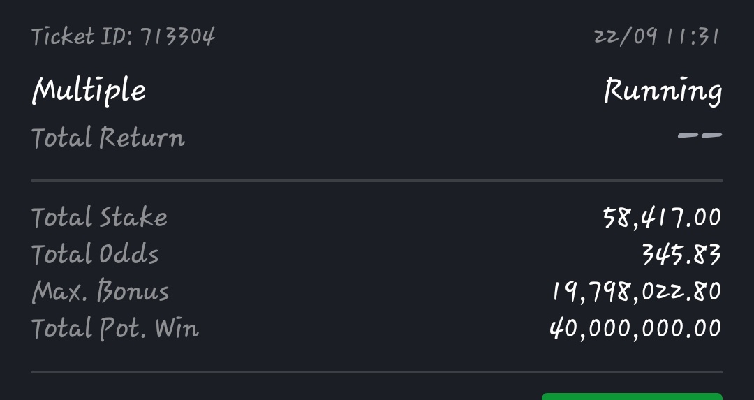The 300+ Odds is Available on Our App if you haven't staked it.

👉sportening.com/i/legitcalcula…
👇
AFTER DOWNLOADING, CLICK ON UR FAVOURITE TEAM TO REGISTER. AFTER DAT, CLICK ON CHANNELS, SCROLL TO WHERE U'd SEE "THE BETTING COMMUNITY." CLICK ON IT AND U'd SEE LEGITCALCULATOR
