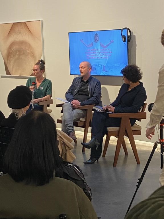 GMC_D's tweet photo. What an incredible evening at @weareunitlondon earlier this week! #Takedown author @fnayeri took part in an insightful discussion about her book & the topic of #censorship in #art. Farah also signed copies of her book afterwards. @astrahousebooks #FarahNayeri #UnitLondon #Gallery https://t.co/e5HxU1338k