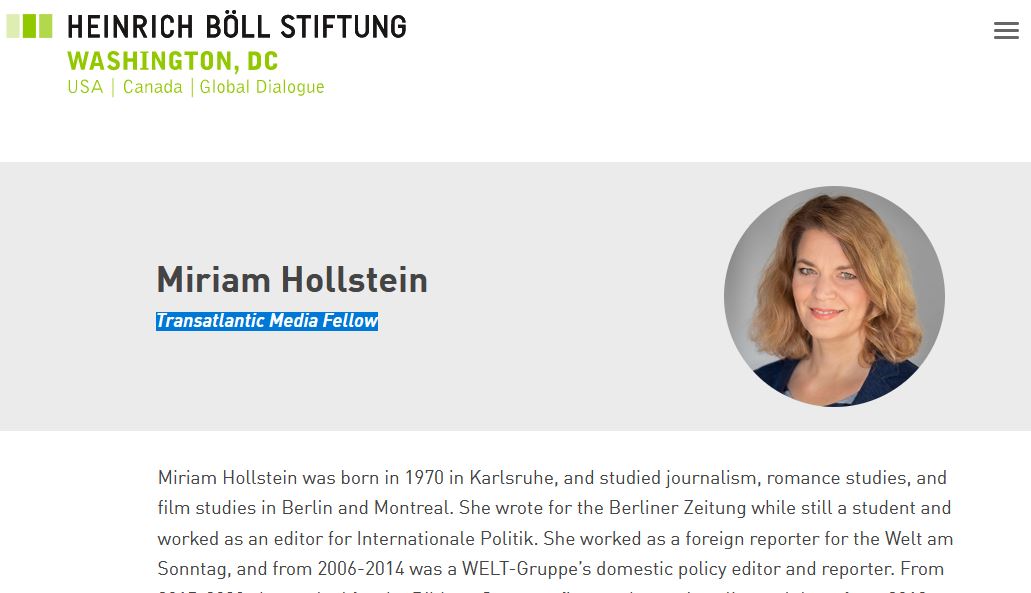 Ich sehe hier immer wieder irgendwelche Aufregung um 
Miriam Hollstein....
Sie erledigt nur Ihren Auftrag. Thats it.