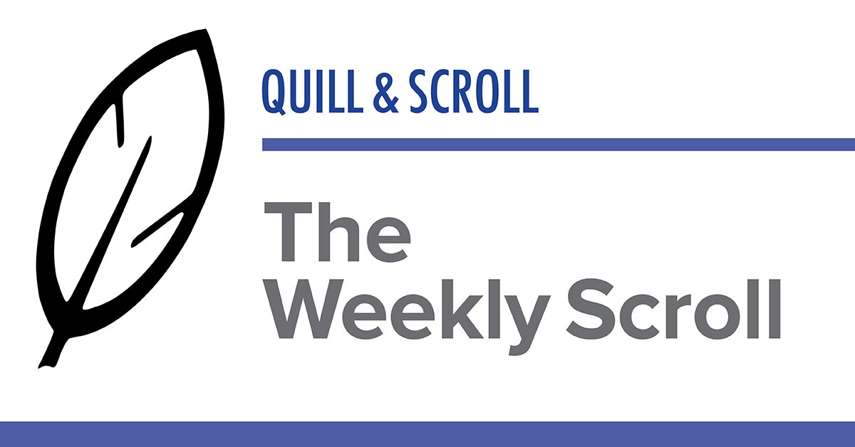 QuillandScroll's tweet photo. THIS WEEK: Tips on covering rising food costs, bad cheers and tight school budgets.
https://t.co/wFk2AxBQyk https://t.co/6Kw15sblqw