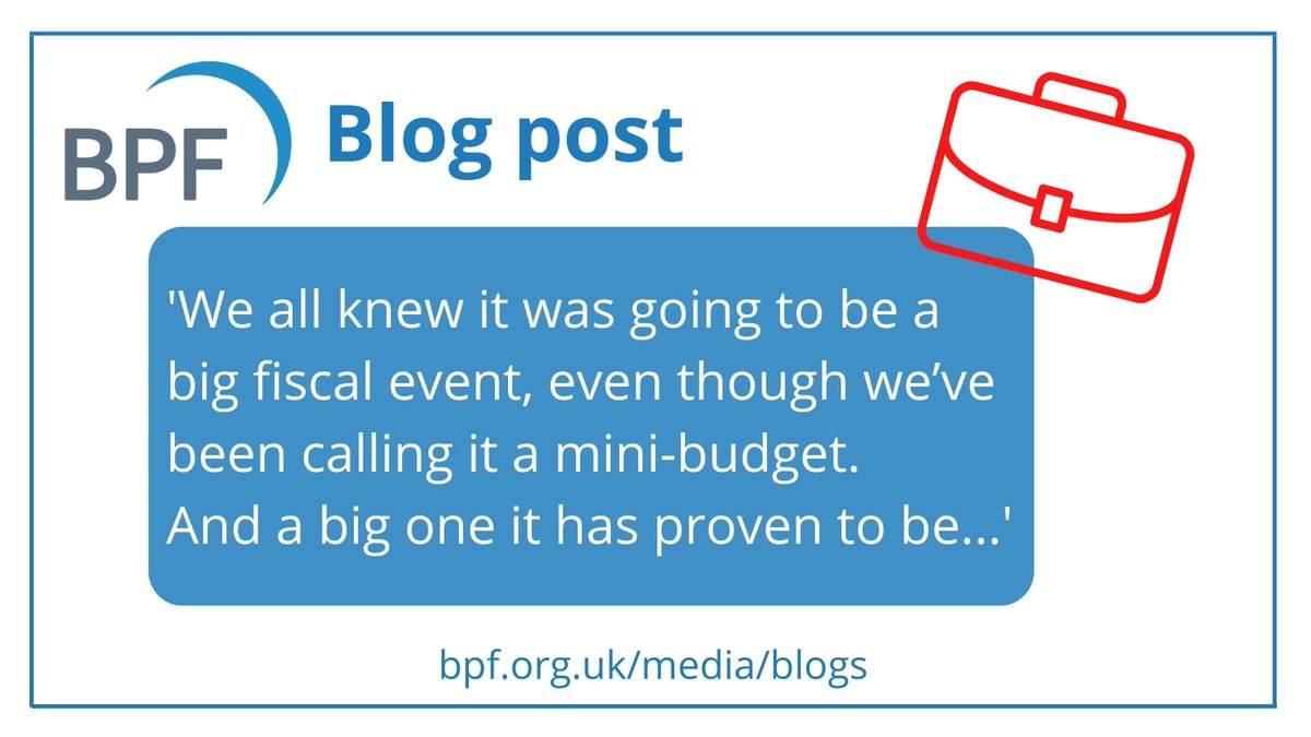 BLOG: Director of Policy (Finance) Ion Fletcher digests today’s #minibudget and what it means for BPF members. 

👉Read in full here ow.ly/m40r50KRjz8

#planning #tax #towncentres #decarbonisation
